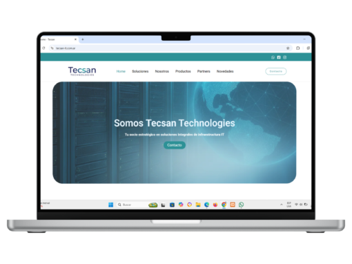 Sitio web diseñado para Tecsan